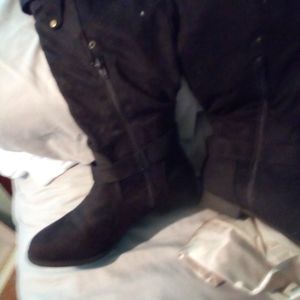 Women's dark brown soft leather Boots